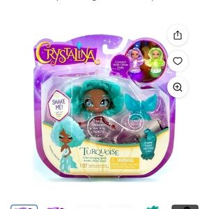 NIB- Turquoise Color Changing Doll- Crystalina